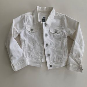Girls Old Navy white denim jacket [6–7]